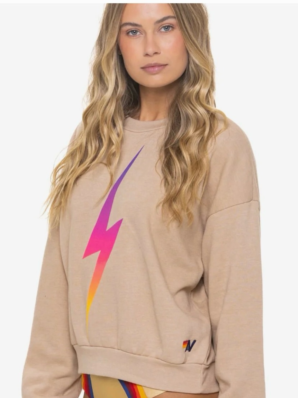AVIATOR NATION
BOLT FADE RELAXED CREW
SWEATSHIRT - SAND // PINK //
PURPLE - Picture 7 of 8